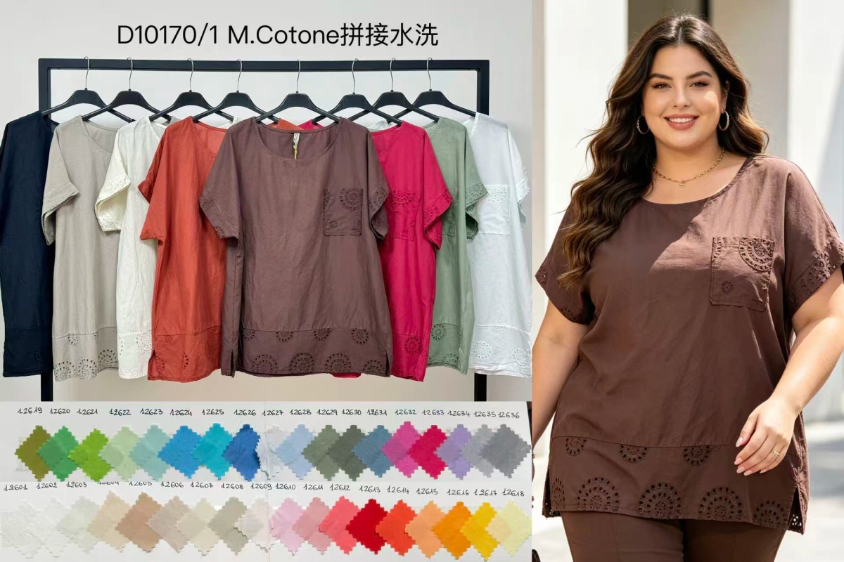 Top Fluide – Poche Brodée & Finitions Dentelle 2