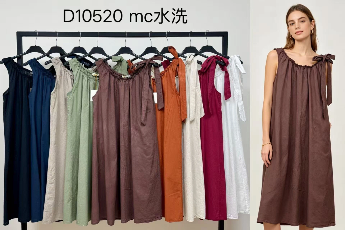 Robe Longue Bohème à Bretelles Nouées 2