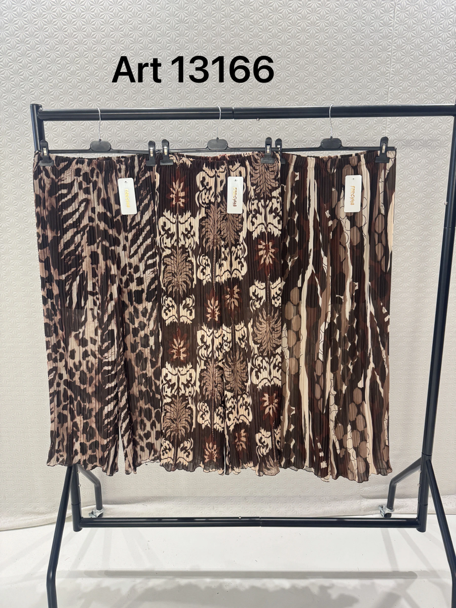 Pantalon large plissé imprimé doublure viscose 2