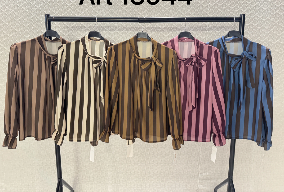 Blouse col noué imprimé manches volantées 2