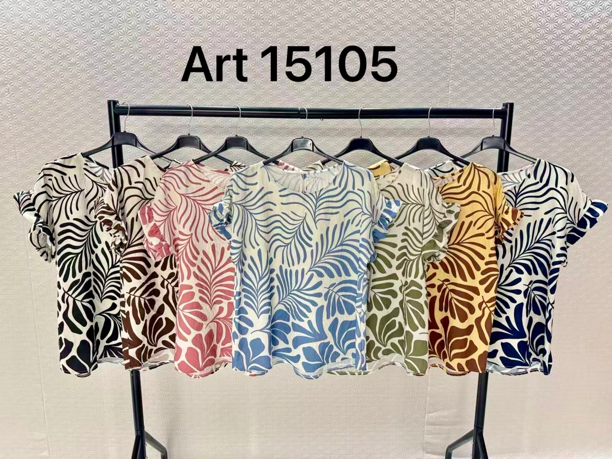 Printed top with flying sleeves 2