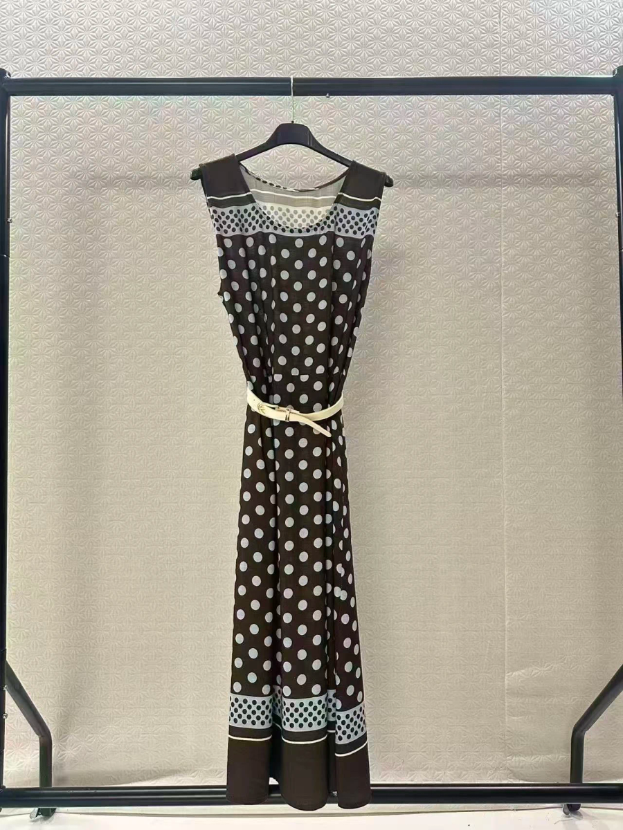 Robe Longue Bohème à Pois – Élégance Chic Été 3