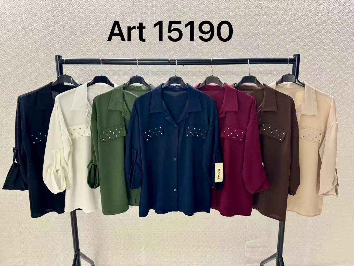 Chemise manches retroussables à détails cloutés 2