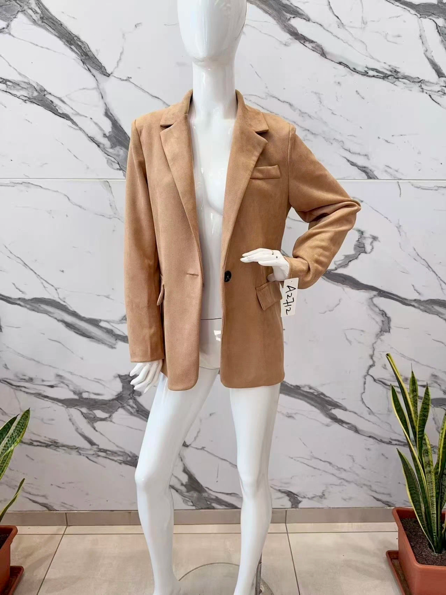 Veste blazer en suédine avec doublure 2