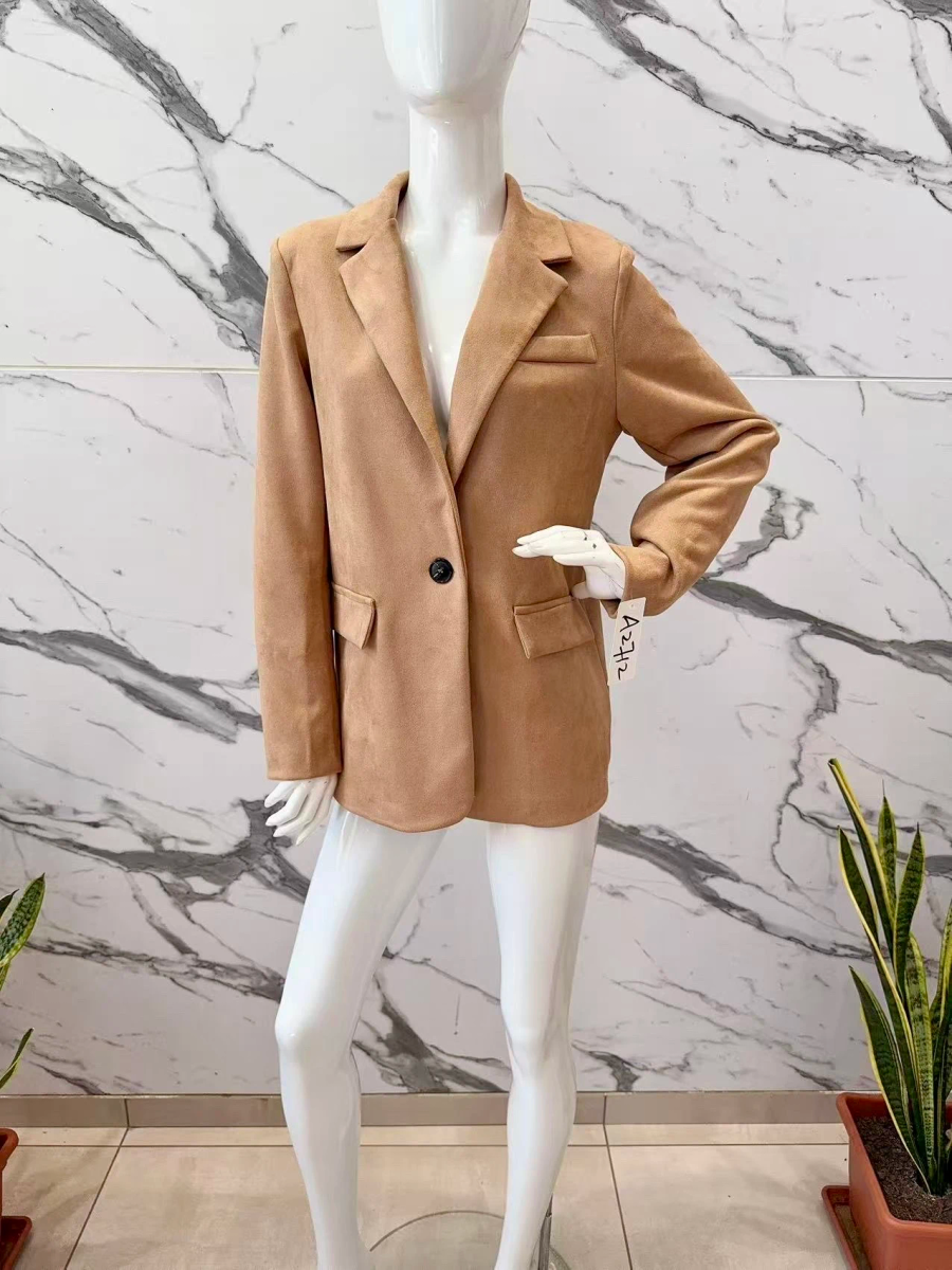 Veste blazer en suédine avec doublure 3