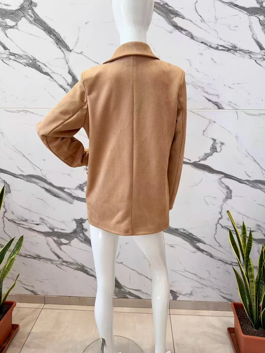 Veste blazer en suédine avec doublure 4