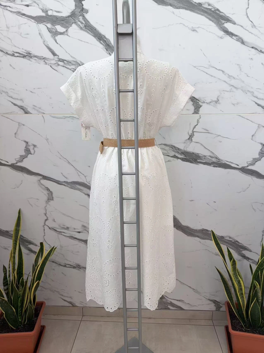 Bohemian shirt dress with embroidery pattern 4