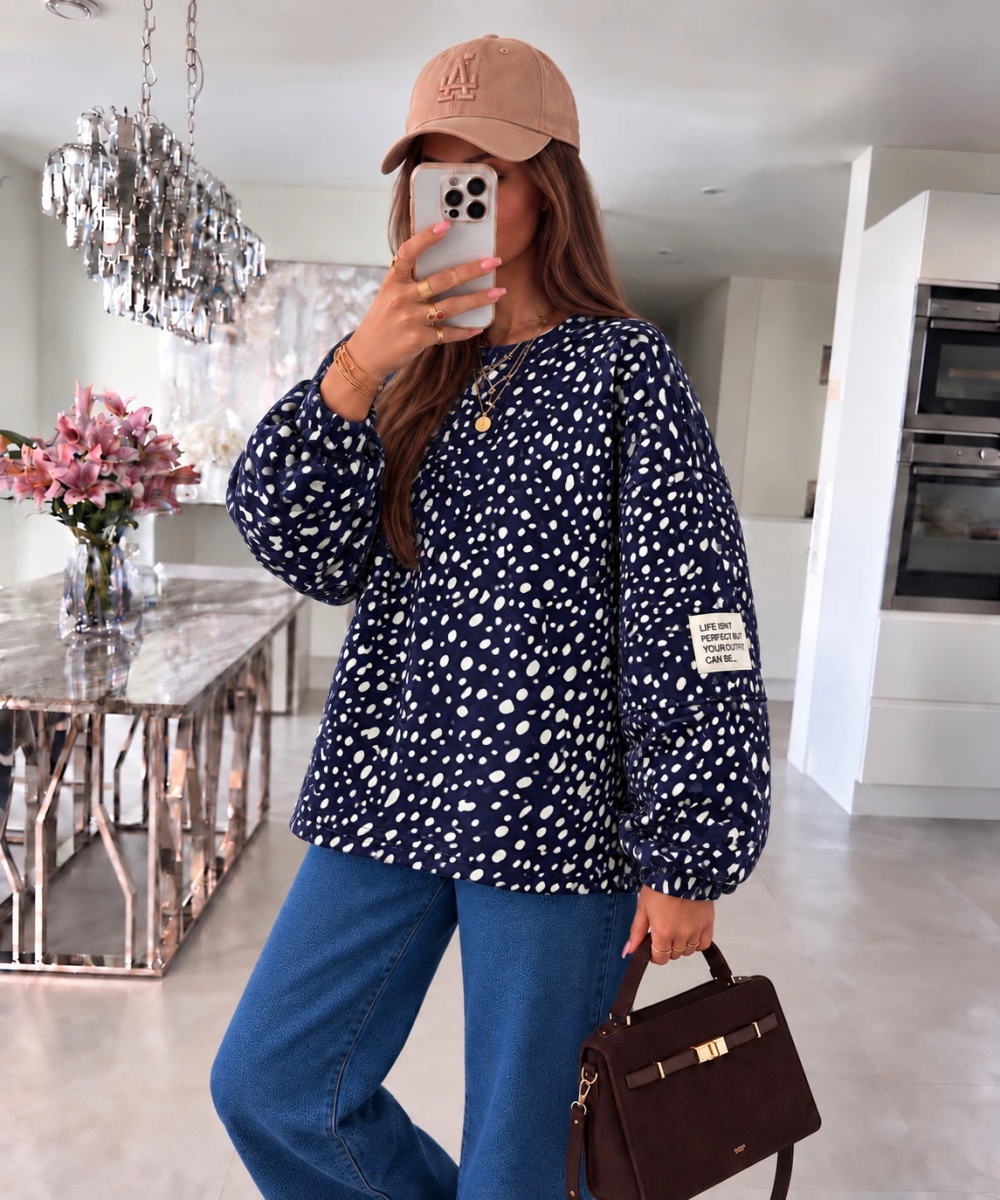 Pull oversize biche & patch