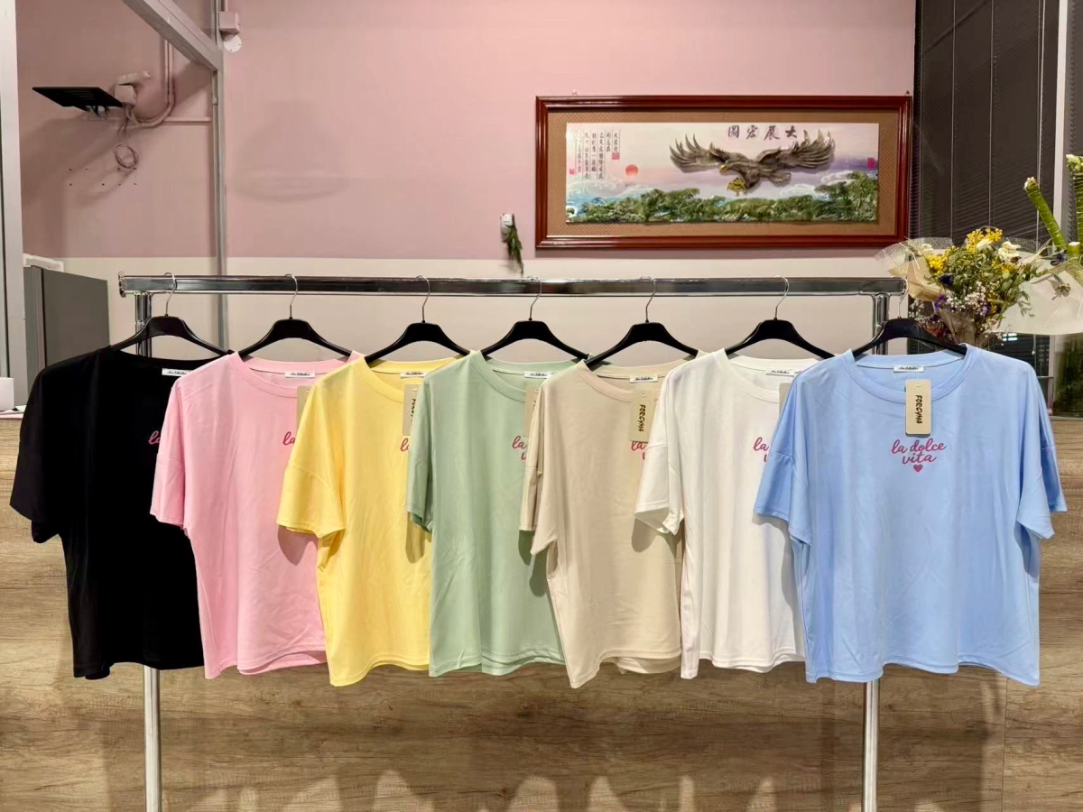 T shirt coton imprimé dolce vita 2