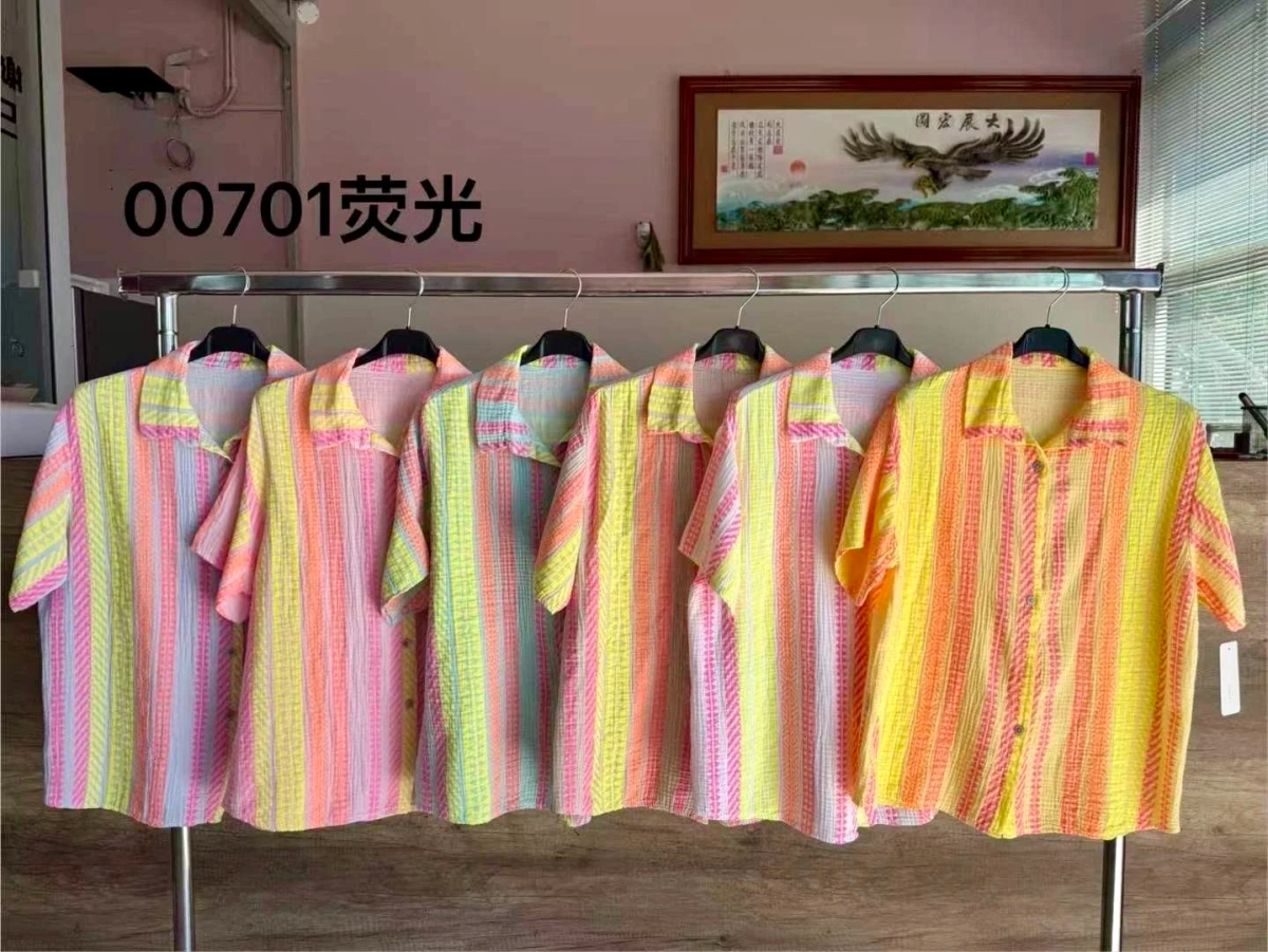 Bohemian printed cotton gauze shirt 2