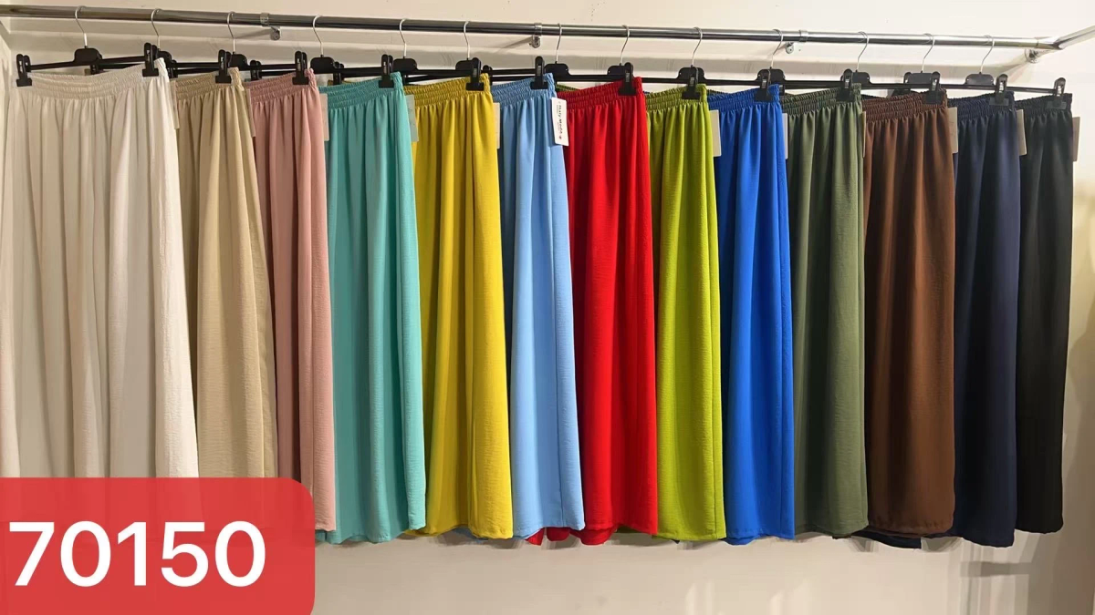 Wide elastic waist pants 2