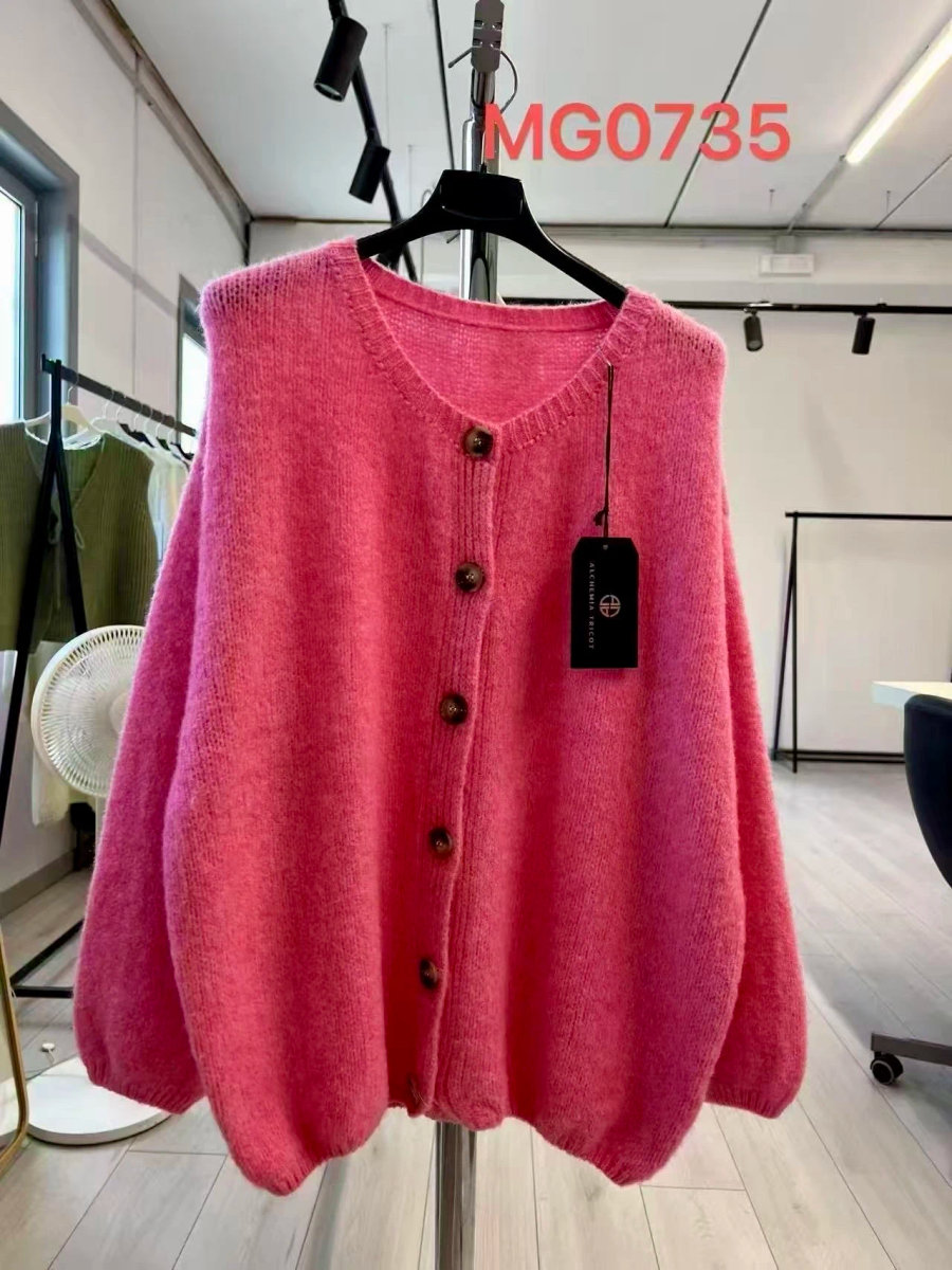 Gilet Oversize en maille avec boutons 2