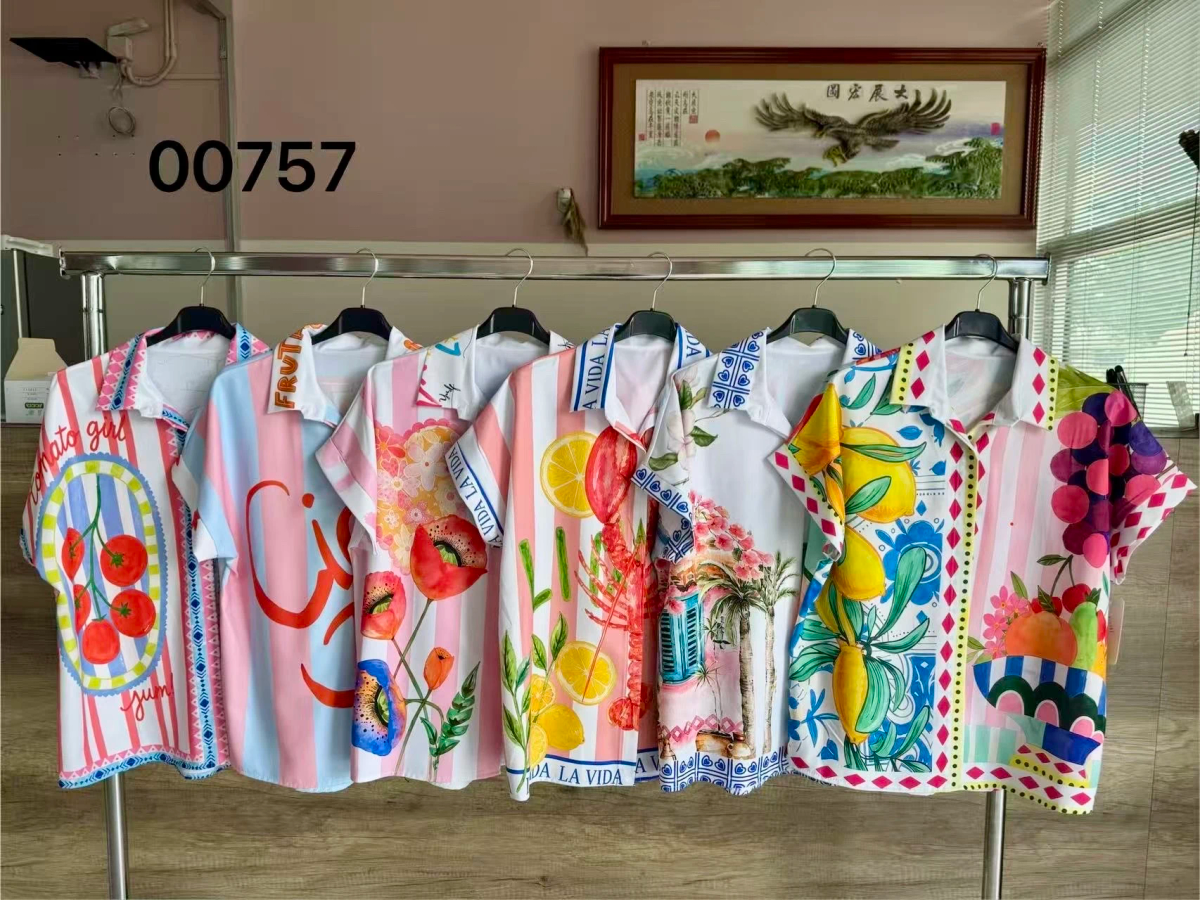 Chemise Oversize imprimé été 2