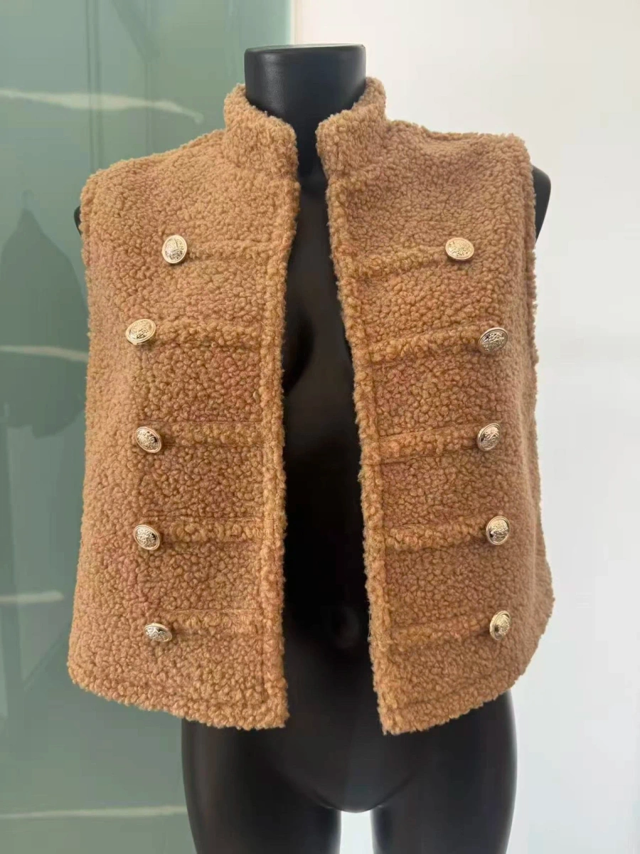 Sleeveless officer teddy vest 2