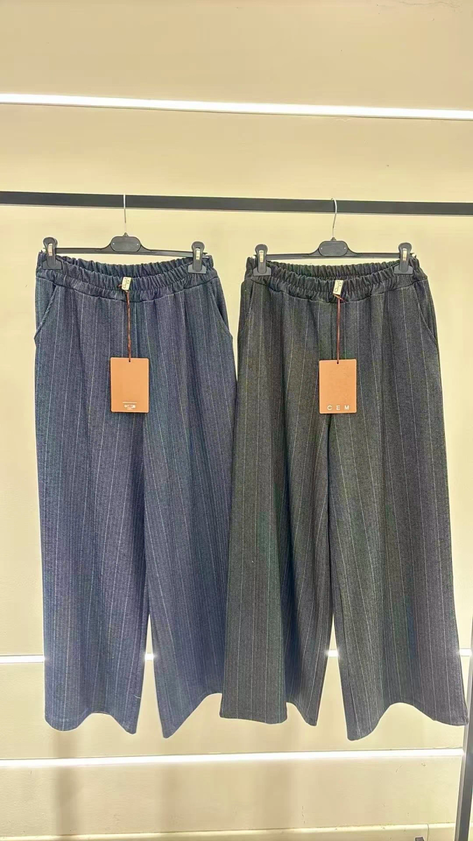 Pantalon Palazzo à Rayures – Taille Élastique | Chic & Confort 2