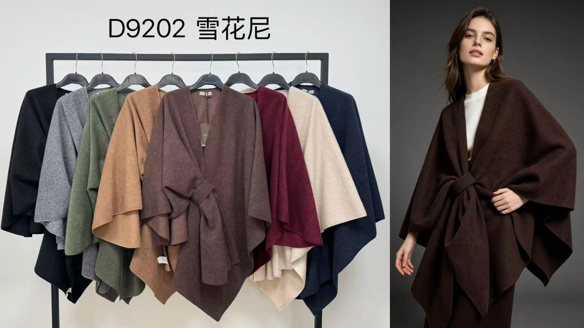 Cape Poncho effet laine 2