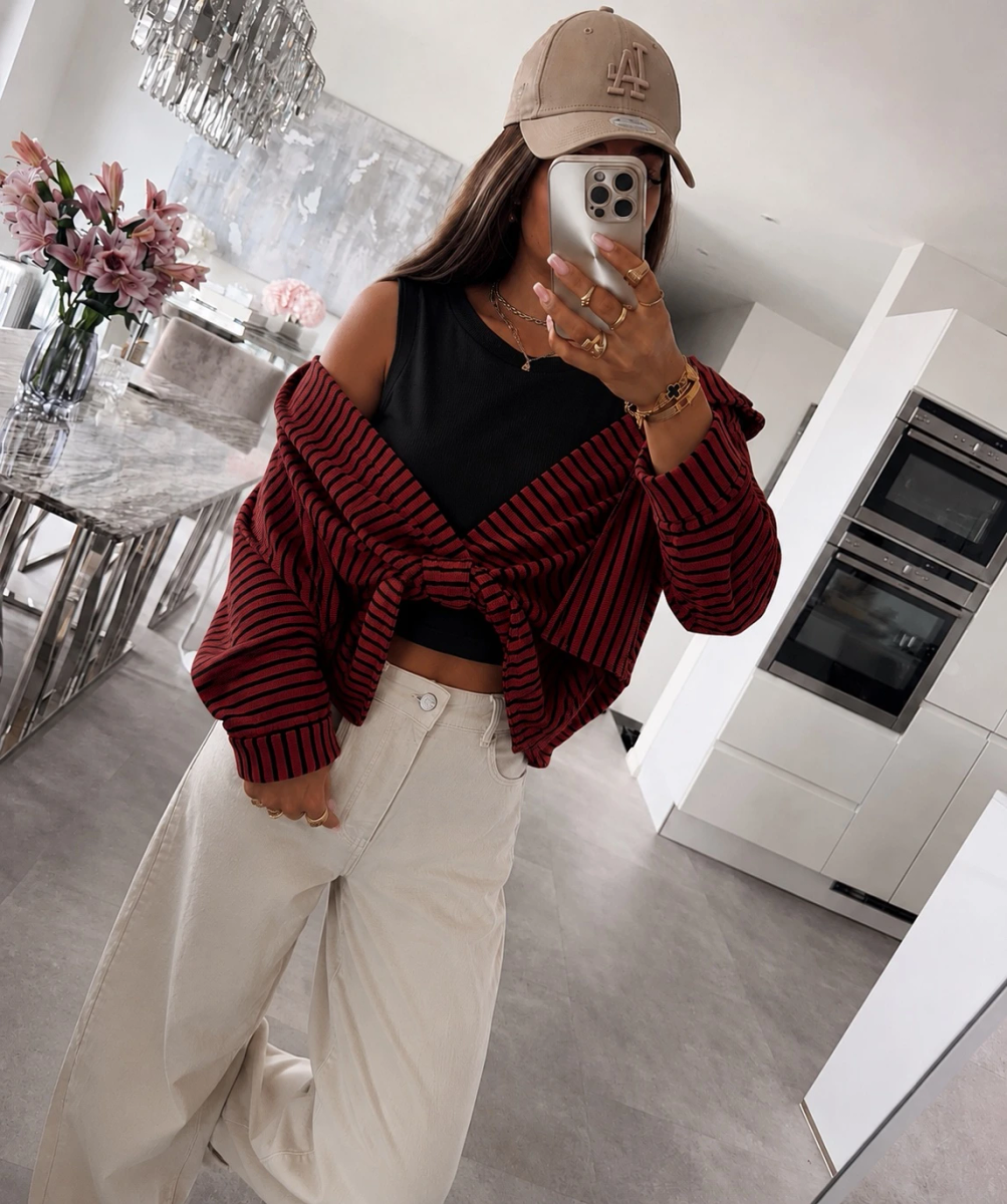 Top Sans Manches avec Surchemise Nouée
