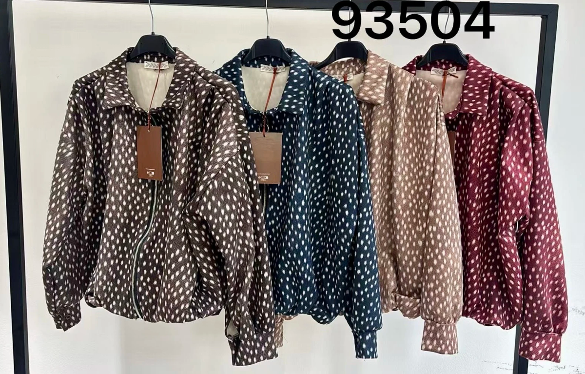 Veste suédine imprimé biche 2