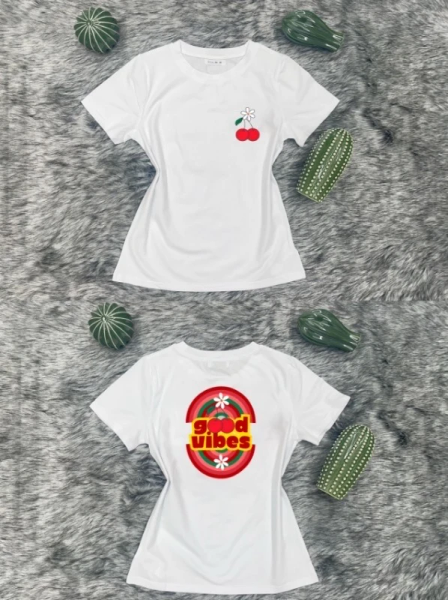 T shirt coton imprimé tendance 2
