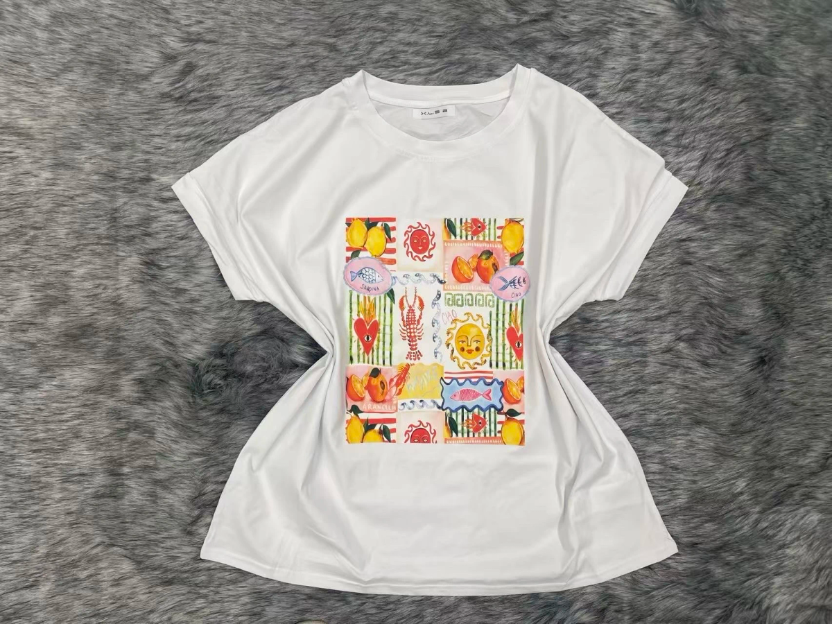 T-shirt coton imprimé tendance qualité premium 2