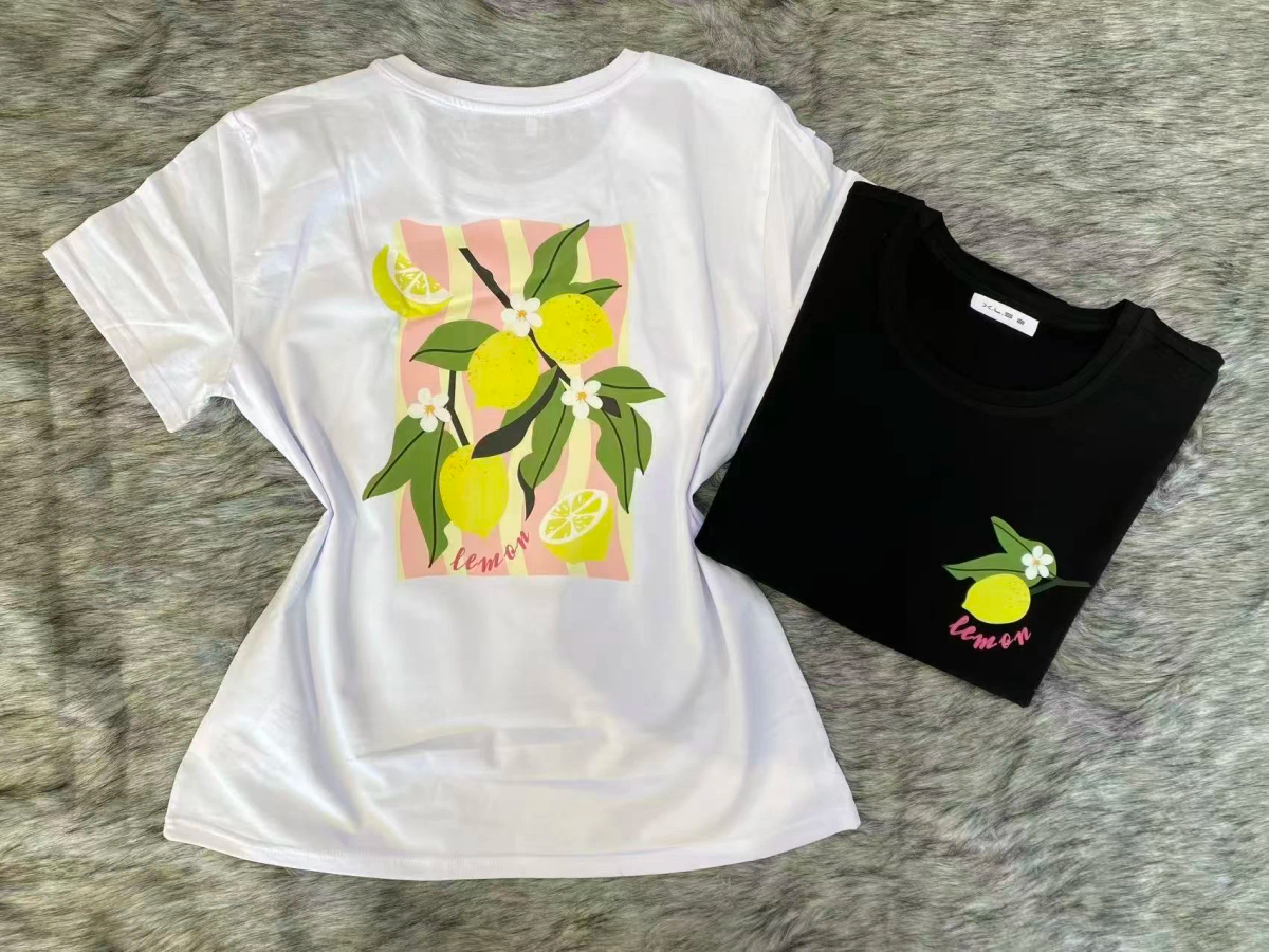 T shirt coton imprimé tendance 2