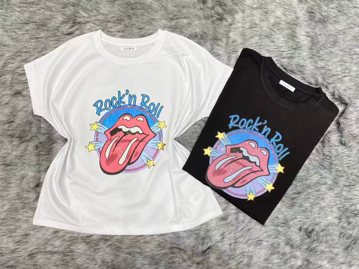 Trendy printed cotton t-shirt 2