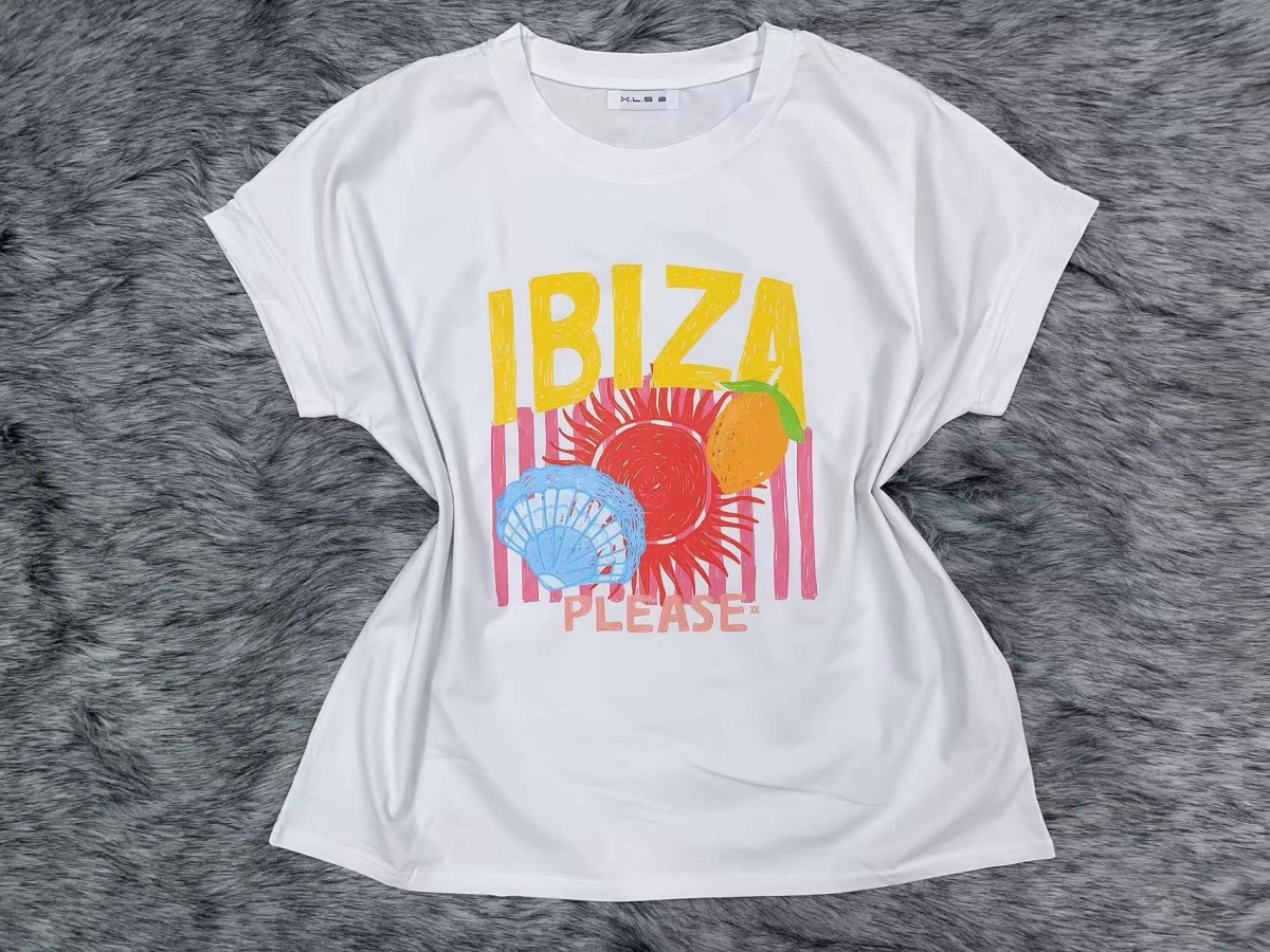Trendy printed cotton t-shirt 2